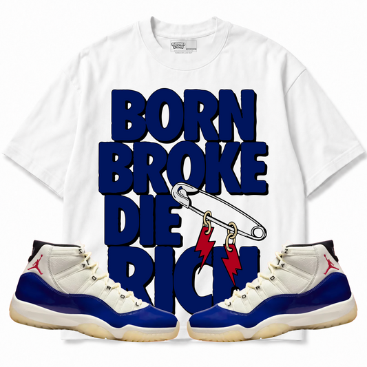 Rebranded Studios apparel — front styled with matching sneakers