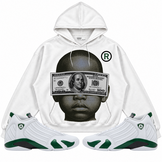 Rebranded Studios apparel — front styled with matching sneakers