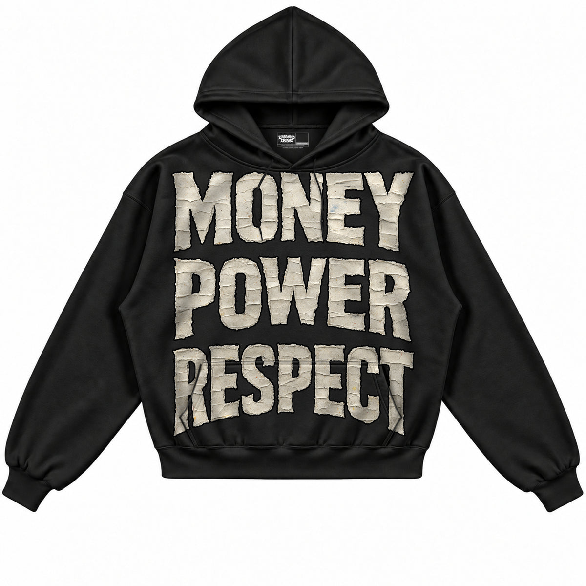 Rebranded Studios apparel — front without sneakers