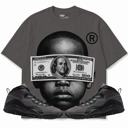 Rebranded Studios apparel — front styled with matching sneakers