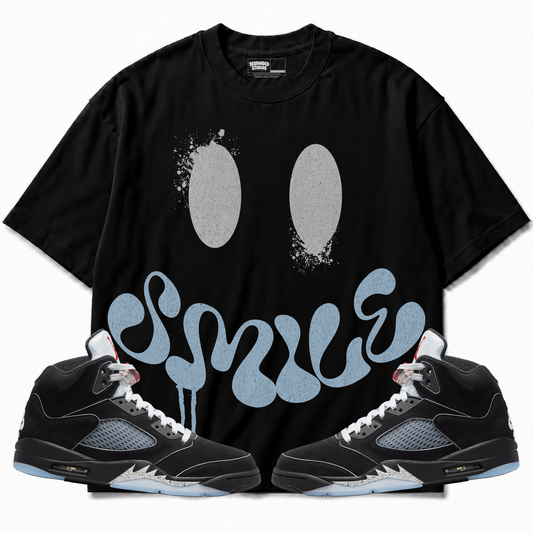 Rebranded Studios apparel — front styled with matching sneakers
