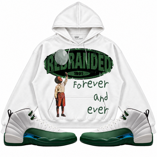 Rebranded Studios apparel — front styled with matching sneakers