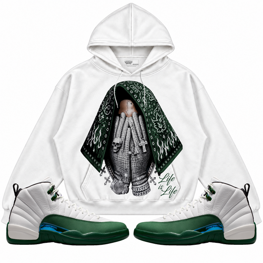 Rebranded Studios apparel — front styled with matching sneakers
