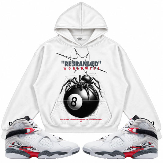 Rebranded Studios apparel — front styled with matching sneakers