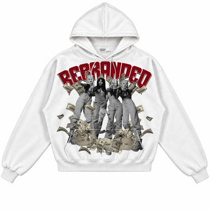 Rebranded Studios apparel — front without sneakers