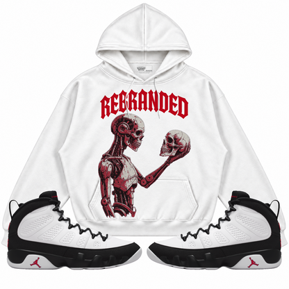 Rebranded Studios apparel — front styled with matching sneakers