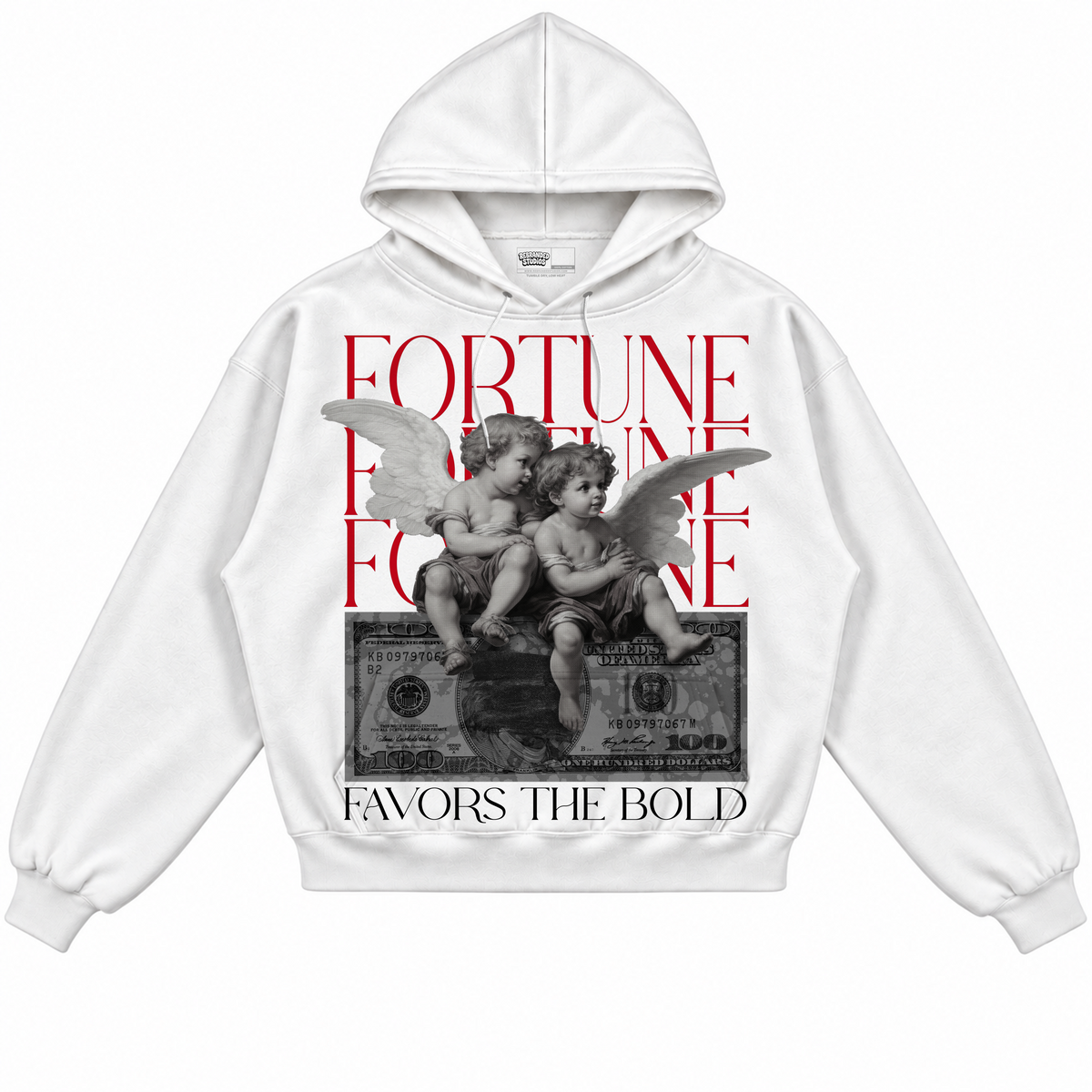 Rebranded Studios apparel — front without sneakers