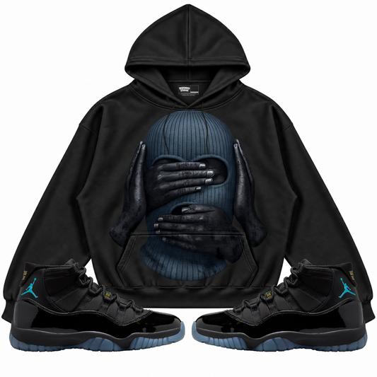 Rebranded Studios apparel — front styled with matching sneakers