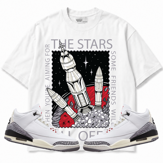 Rebranded Studios apparel — front styled with matching sneakers