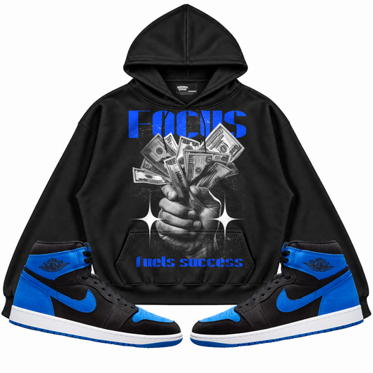 Rebranded Studios apparel — front styled with matching sneakers