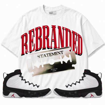 Rebranded Studios apparel — front styled with matching sneakers