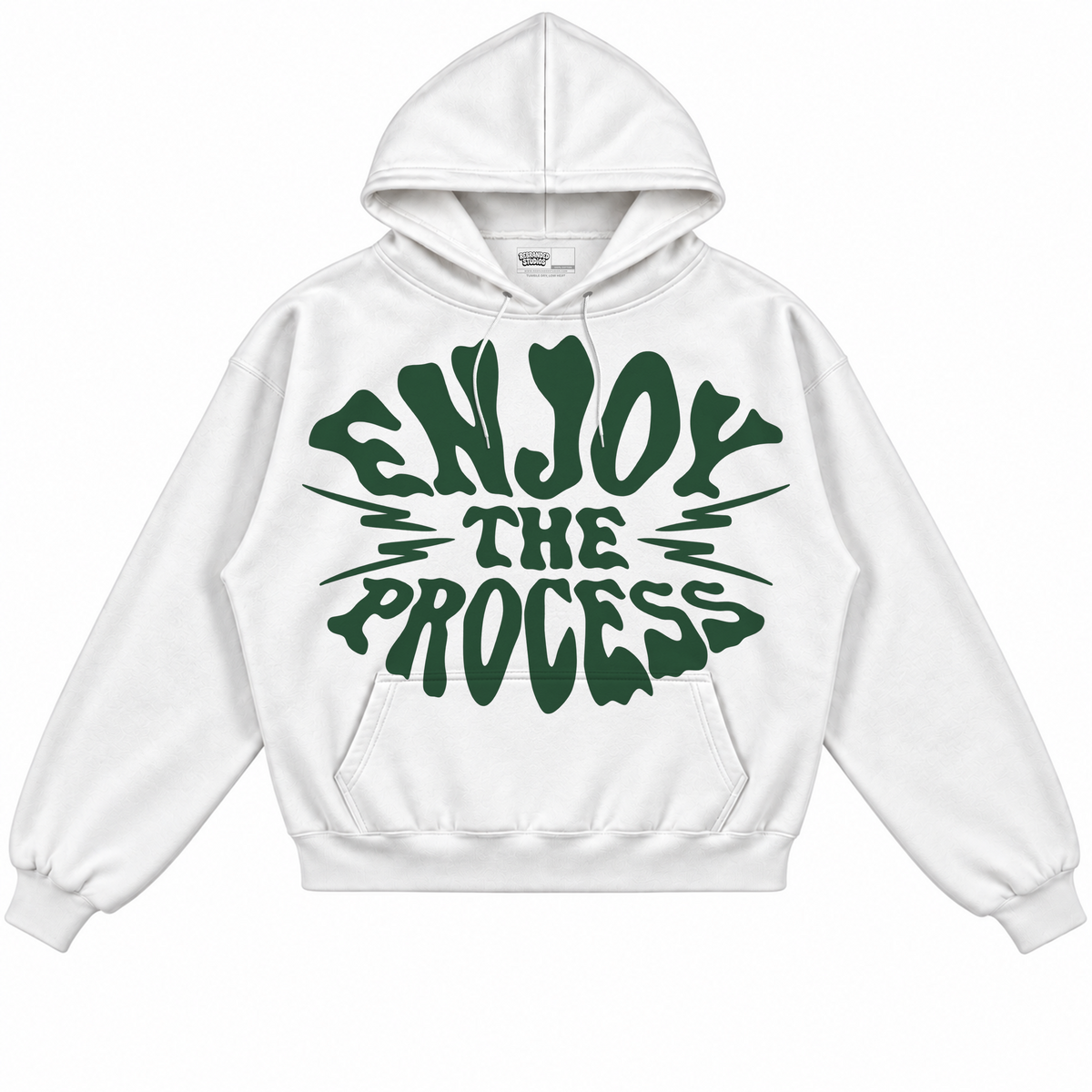 Rebranded Studios apparel — front without sneakers