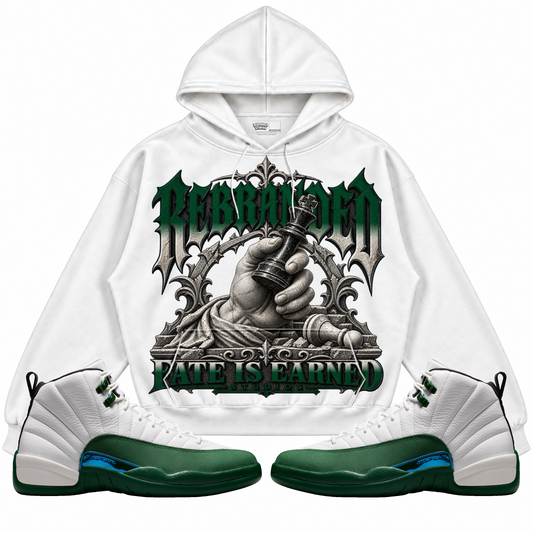 Rebranded Studios apparel — front styled with matching sneakers