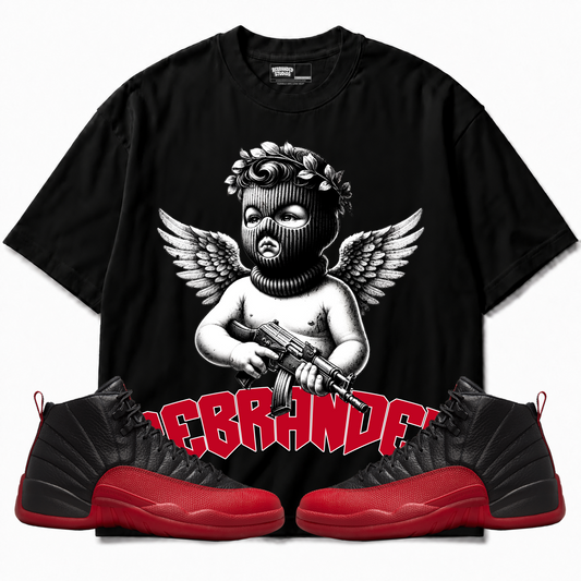 Rebranded Studios apparel — front styled with matching sneakers