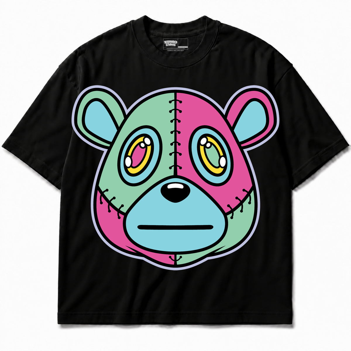 Rebranded Studios apparel — front without sneakers