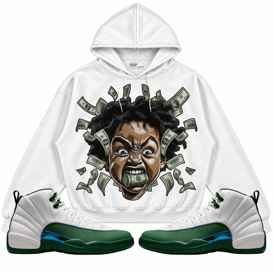 Rebranded Studios apparel — front styled with matching sneakers