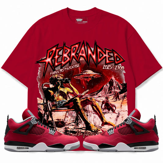 Rebranded Studios apparel — front styled with matching sneakers