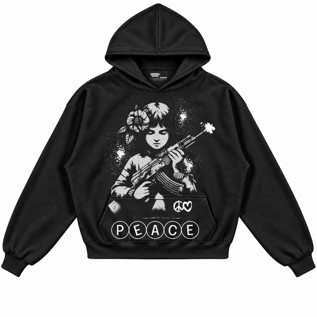 Rebranded Studios apparel — front without sneakers