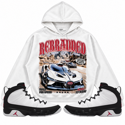 Rebranded Studios apparel — front styled with matching sneakers