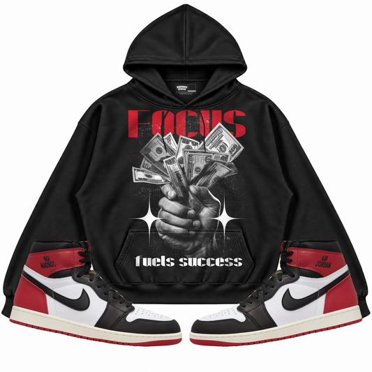 Rebranded Studios apparel — front styled with matching sneakers