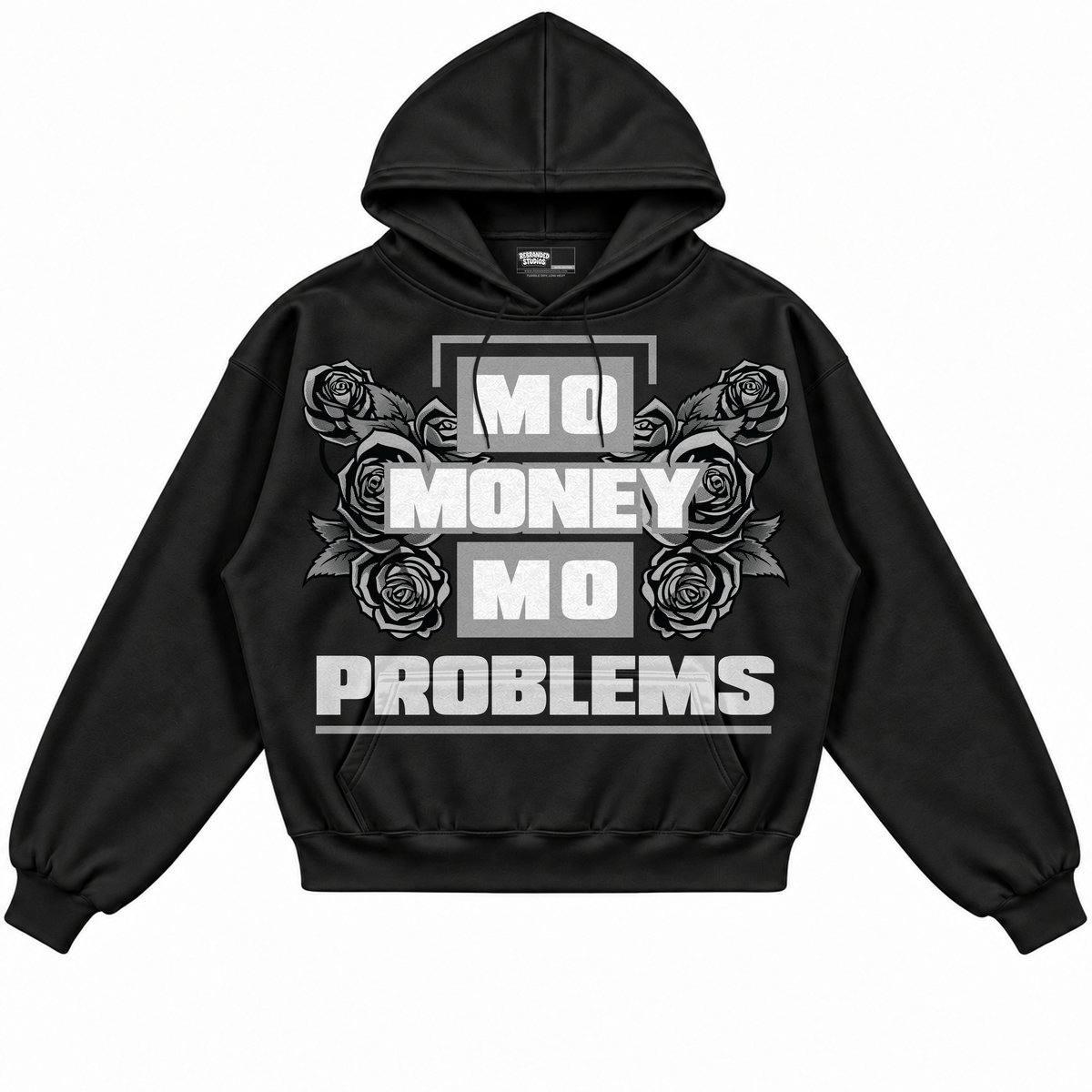 Rebranded Studios apparel — front without sneakers
