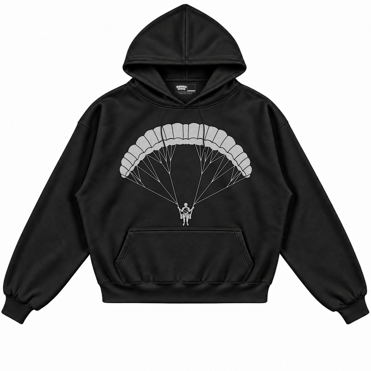 Rebranded Studios apparel — front without sneakers