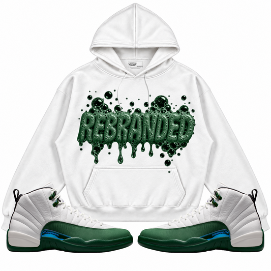 Rebranded Studios apparel — front styled with matching sneakers
