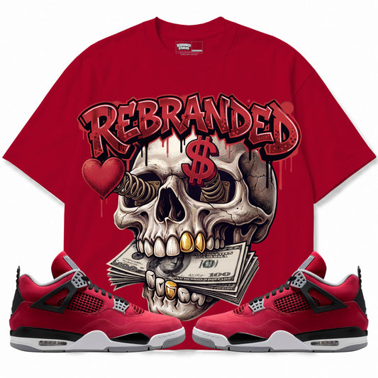 Rebranded Studios apparel — front styled with matching sneakers