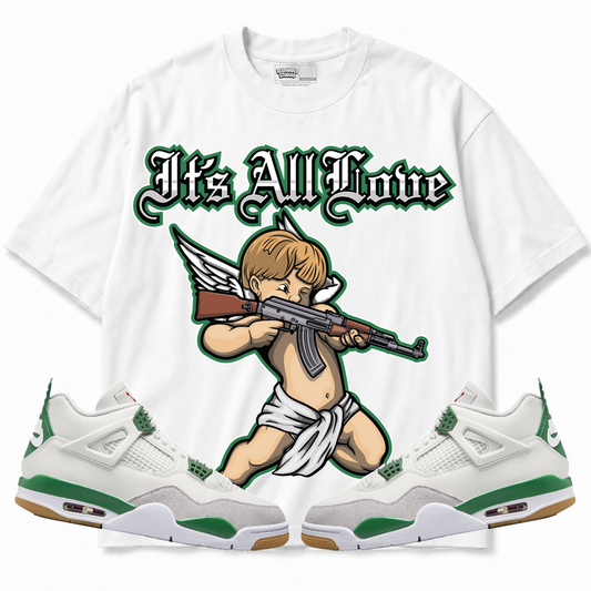 Rebranded Studios apparel — front styled with matching sneakers