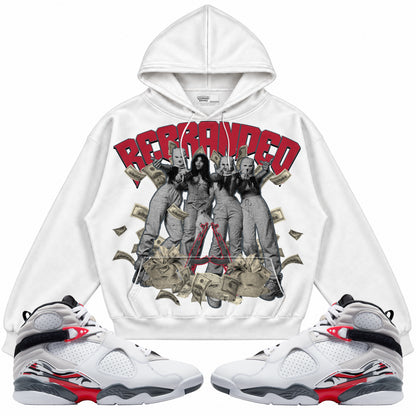 Rebranded Studios apparel — front styled with matching sneakers