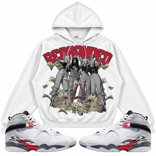 Rebranded Studios apparel — front styled with matching sneakers