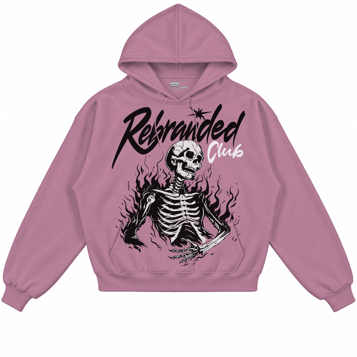 Rebranded Studios apparel — front without sneakers