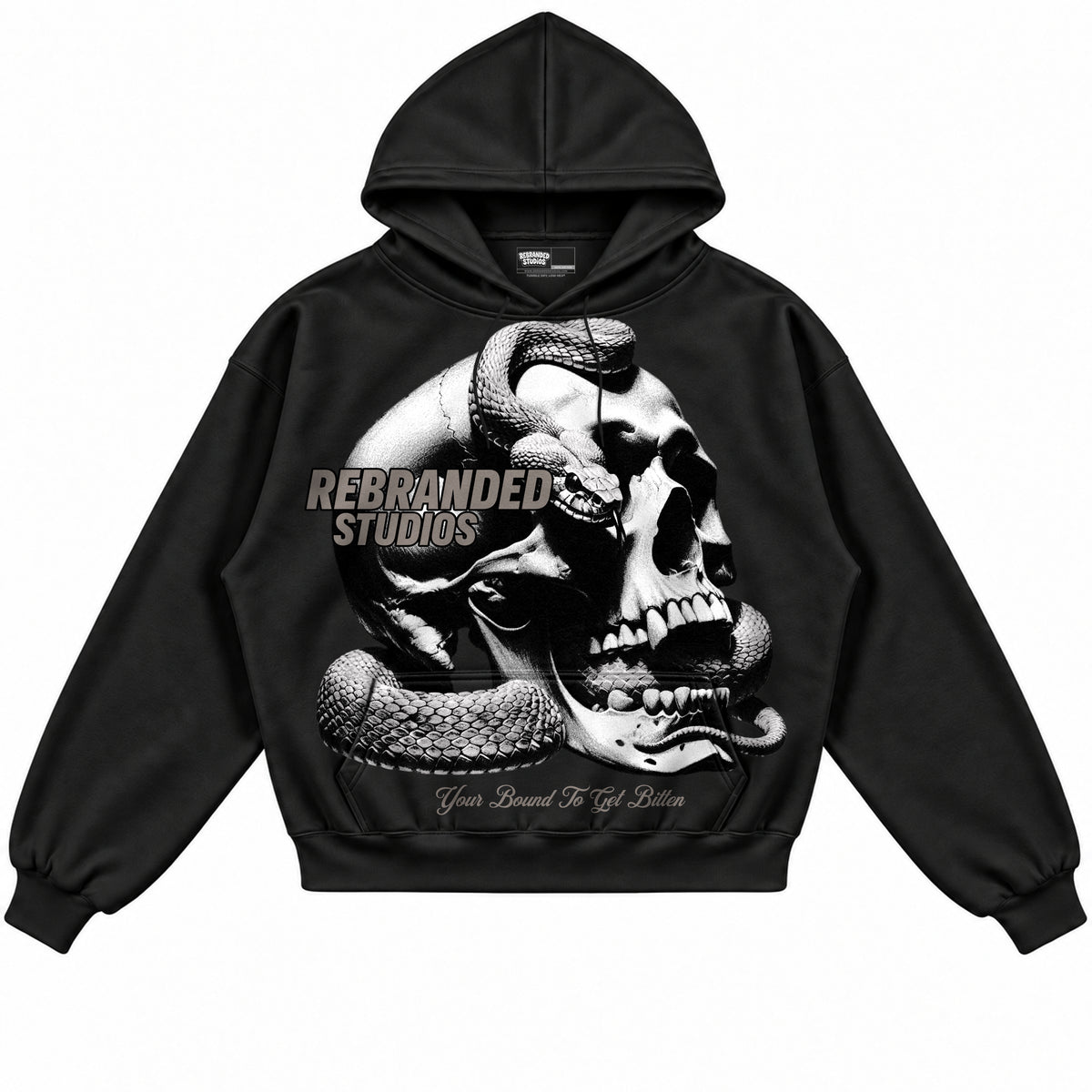 Rebranded Studios apparel — front without sneakers