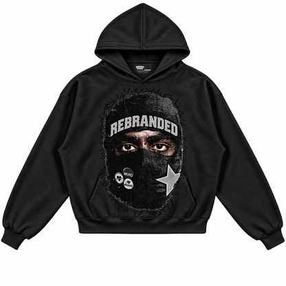 Rebranded Studios apparel — front without sneakers