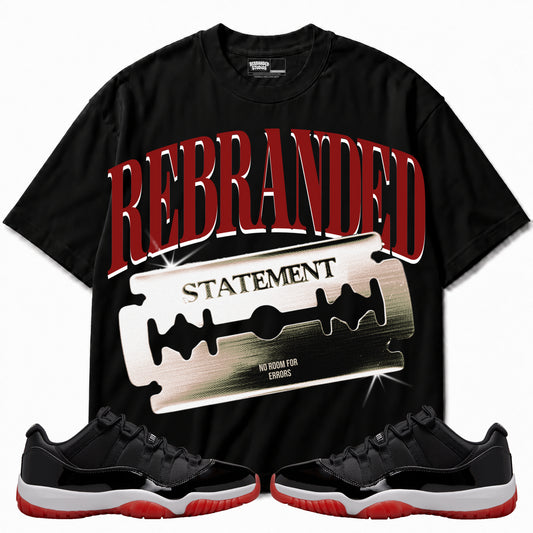 Rebranded Studios apparel — front styled with matching sneakers