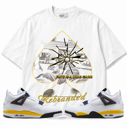 Rebranded Studios apparel — front styled with matching sneakers
