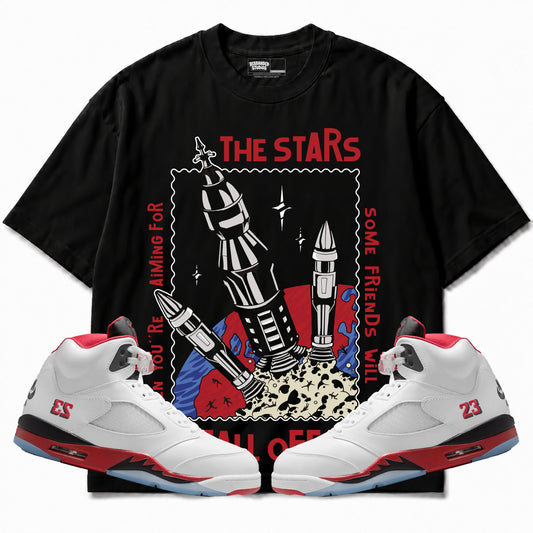 Rebranded Studios apparel — front styled with matching sneakers