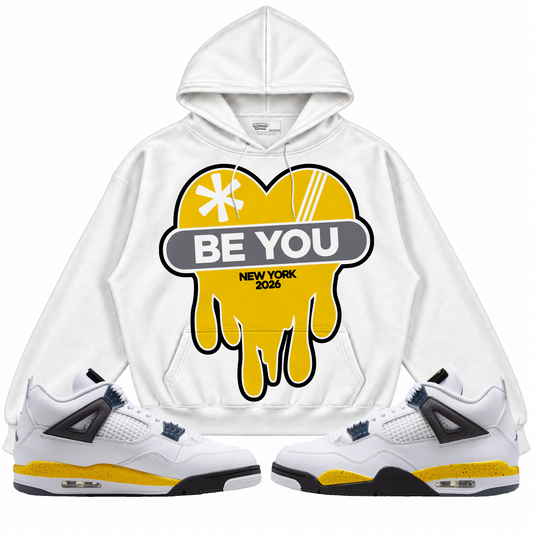 Rebranded Studios apparel — front styled with matching sneakers
