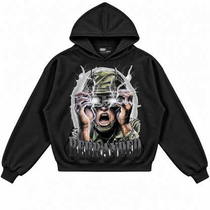 Rebranded Studios apparel — front without sneakers