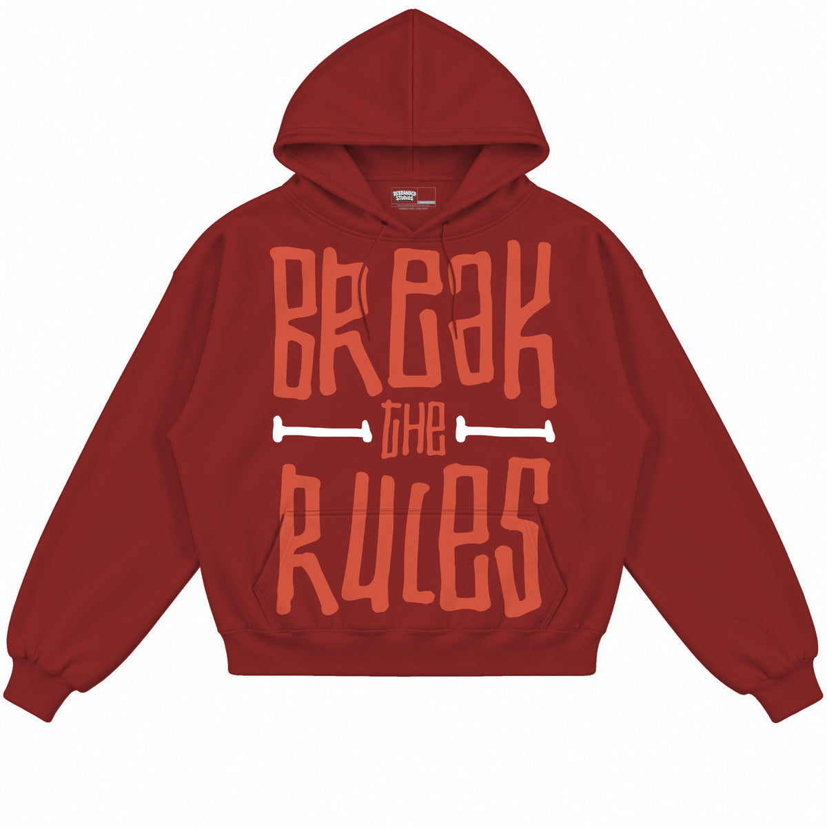 Rebranded Studios apparel — front without sneakers