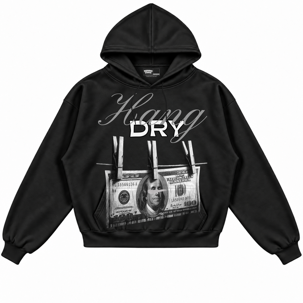 Rebranded Studios apparel — front without sneakers