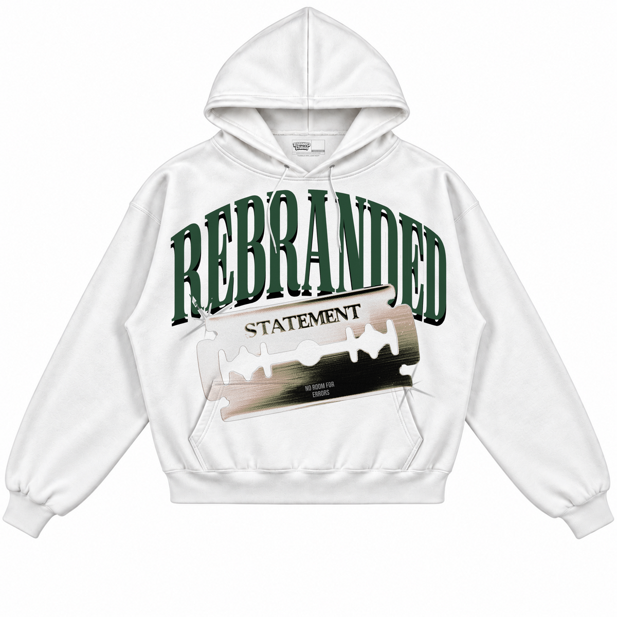 Rebranded Studios apparel — front without sneakers