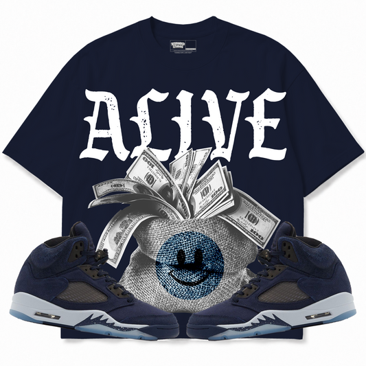 Rebranded Studios apparel — front styled with matching sneakers