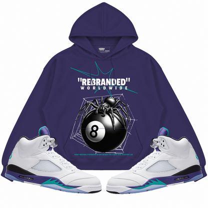 Rebranded Studios apparel — front styled with matching sneakers