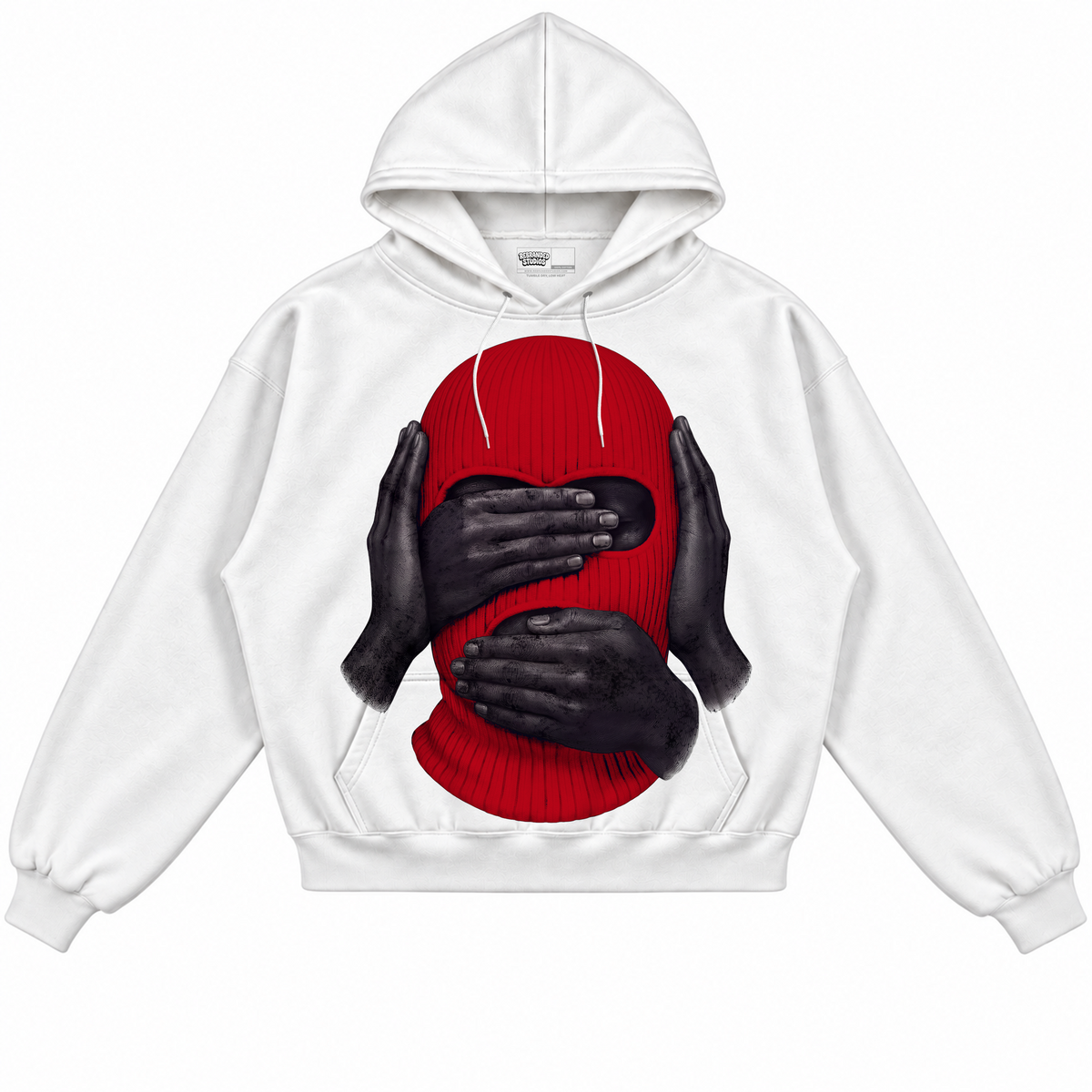 Rebranded Studios apparel — front without sneakers
