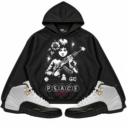 Rebranded Studios apparel — front styled with matching sneakers