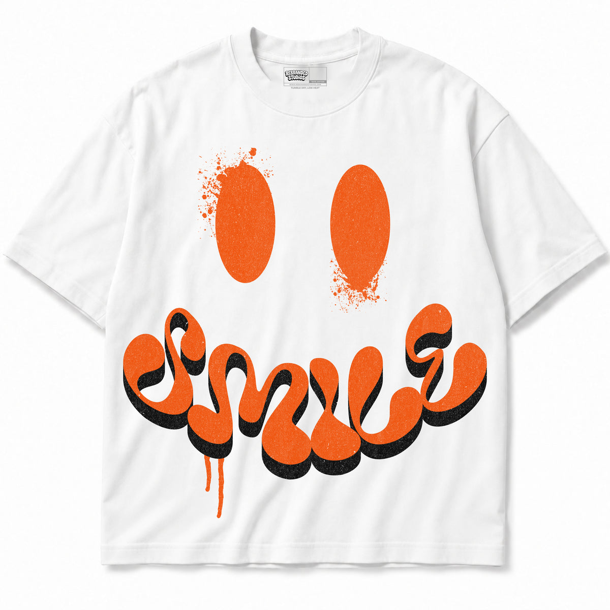 Rebranded Studios apparel — front without sneakers