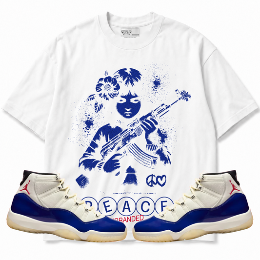 Rebranded Studios apparel — front styled with matching sneakers