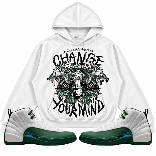 Rebranded Studios apparel — front styled with matching sneakers