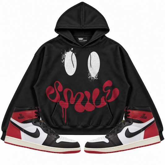 Rebranded Studios apparel — front styled with matching sneakers